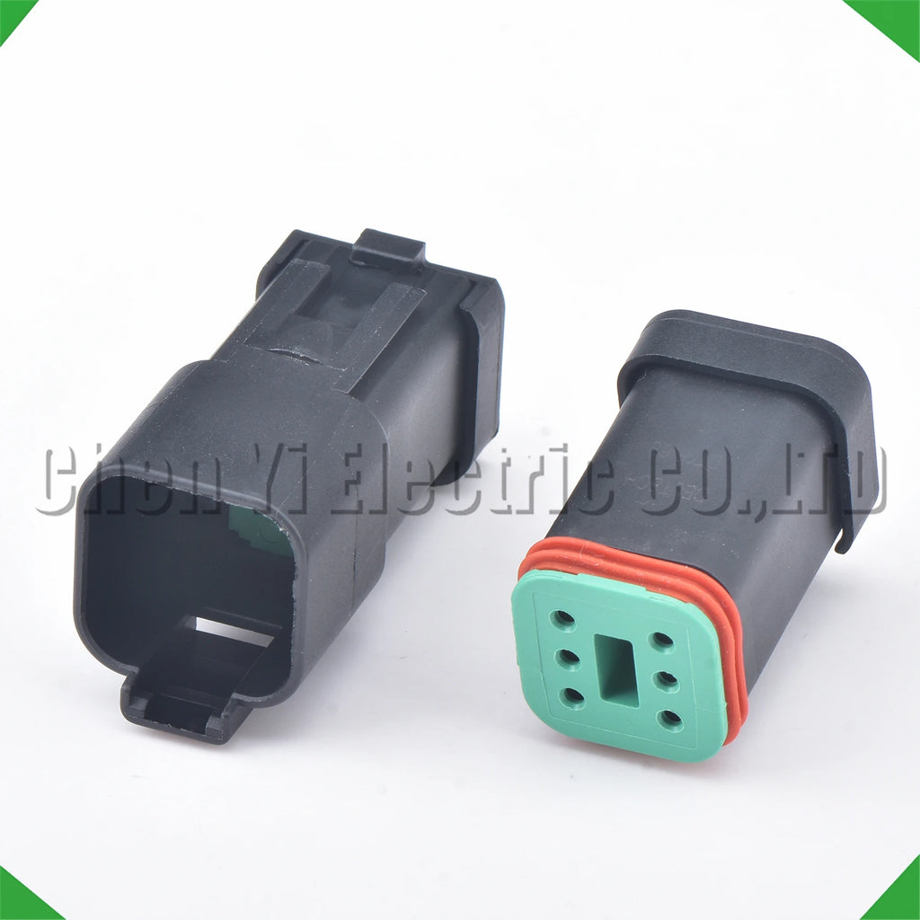 6-Pin Connector Black series Connector Waterproof Socket Deutsch Engineering Vehicle
