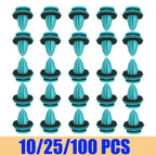 Green Auto Door Panel Clip with Seal Ring Auto Fastener Rivet Bumper Clip Retainer Car Interior Retaining 100/20pcs Amagi