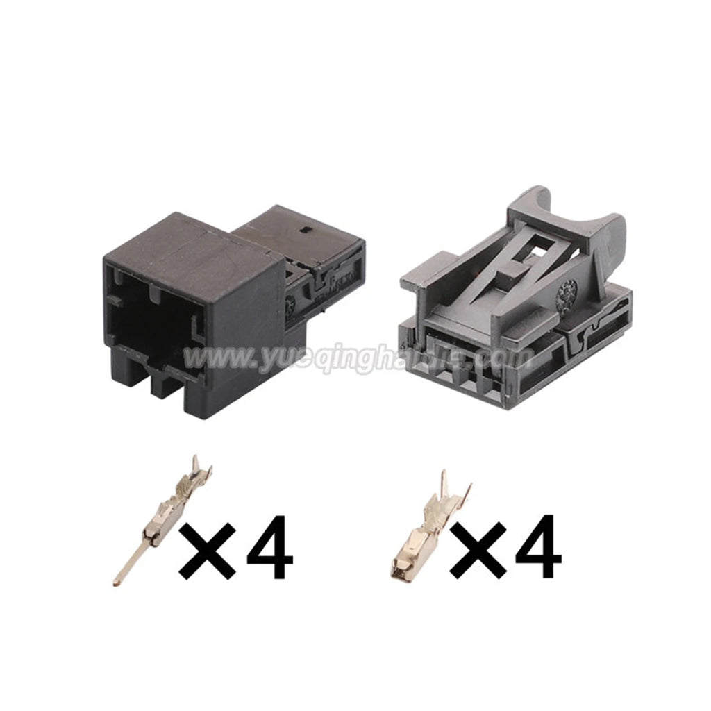 4Pin Connector Unsealed 0.6mm Male Female Connector Wire Harness Socket AC Assembly Lamp Housing for VW Audi 8K0972994 8K0973754