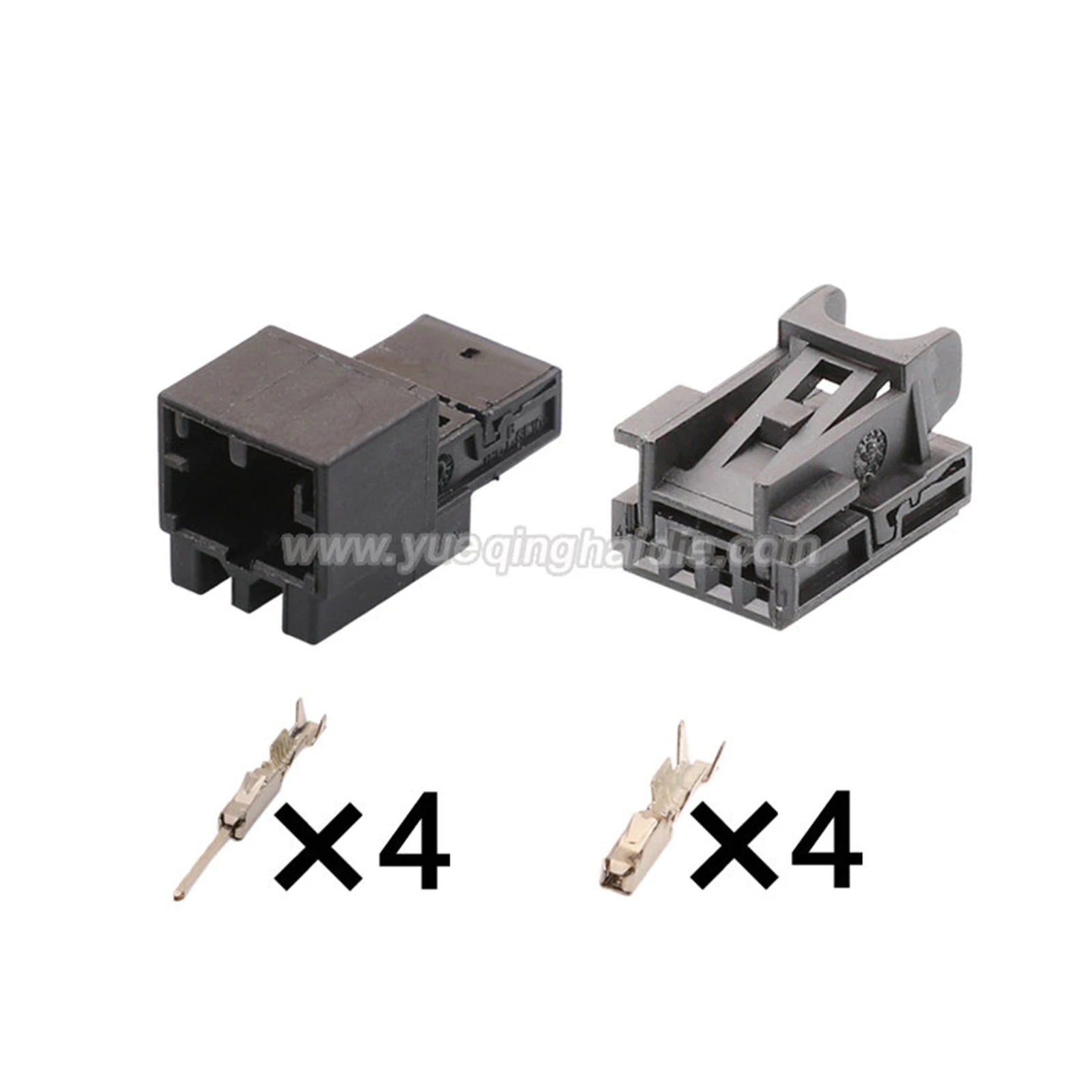 4Pin Connector Unsealed 0.6mm Male Female Connector Wire Harness Socket AC Assembly Lamp Housing for VW Audi 8K0972994 8K0973754