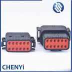 Black 12 Pin Sealed waterproof connector DTM06-12SB DTM04-12PB Automotive Connector Heavy Truck Wiring Harness Plug For Deutsch