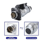 PLS20 WS20 TP20 Aviation Connector 20mm Opening Diameter 2-12 Pin Male Female Circular Plug Socket Metal Shell Waterproof IP67