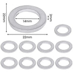 For Honda Accord Civic CRV CRZ HRV Acura 14MM Oil Drain Plug Crush Washer Gasket 9410914000 94109-14000 94109 14000 Fit2006-2018