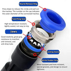 Pneumatic Push-In Tube Fittings – 4/6/8/10/12mm OD, Multiple Types: Straight Union, Elbow, Tee, Male Thread, Quick-Connect