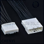 24 Pin Automotive Audio Navigation host Connector Socket Wire harness Plug 1473413-1 1376103-1 1318917-1 For Toyota Nissan Buick