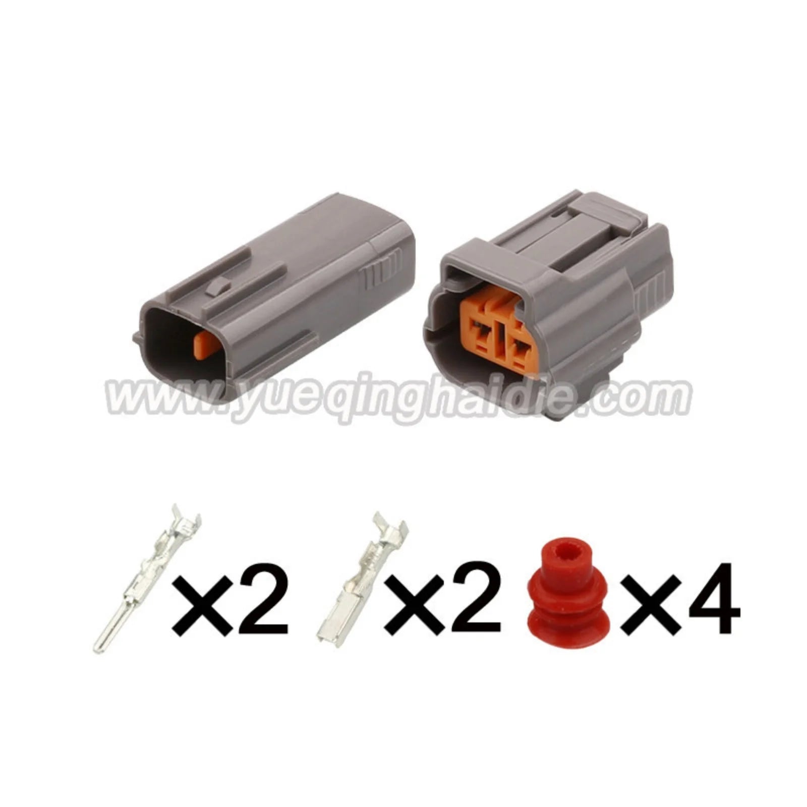 2PIN Connector Waterproof 2.2mm Series Male Female Connectors Wiring Harness  Cable Plug 6195-0006 6195-0003