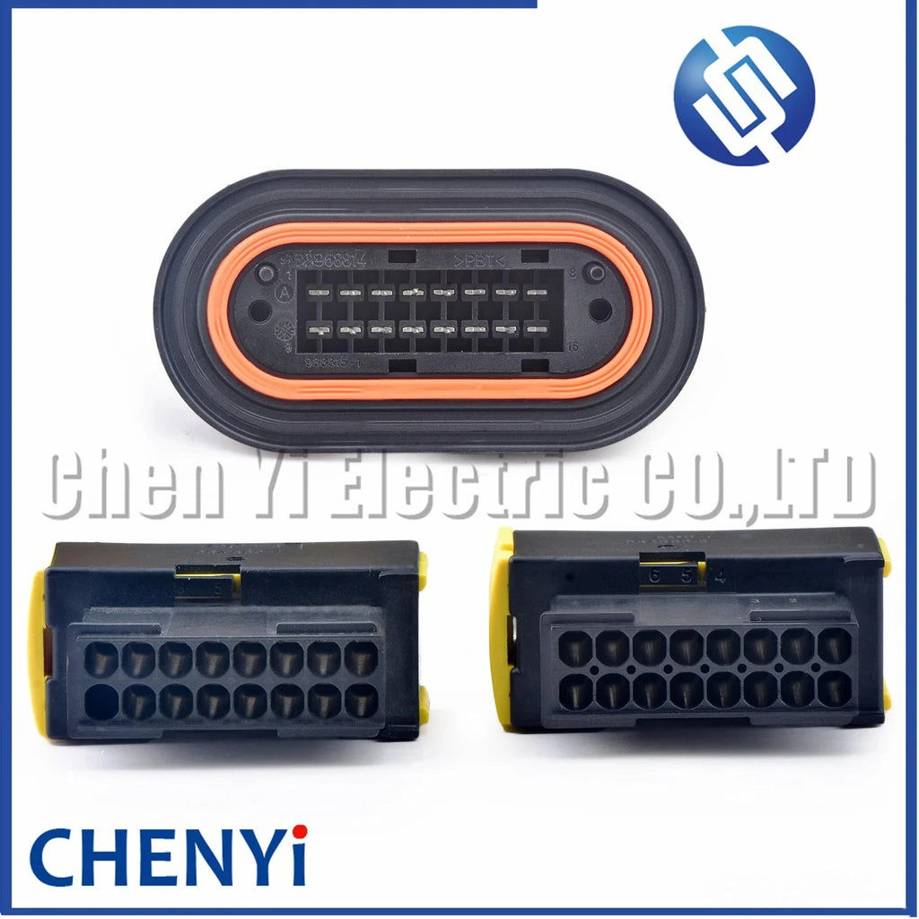 15 Pin 16P  Automobile connector Board Wire harness Plug 0001530022 964589-1 2-968814-2 968815-1 968814 29688142 For truck