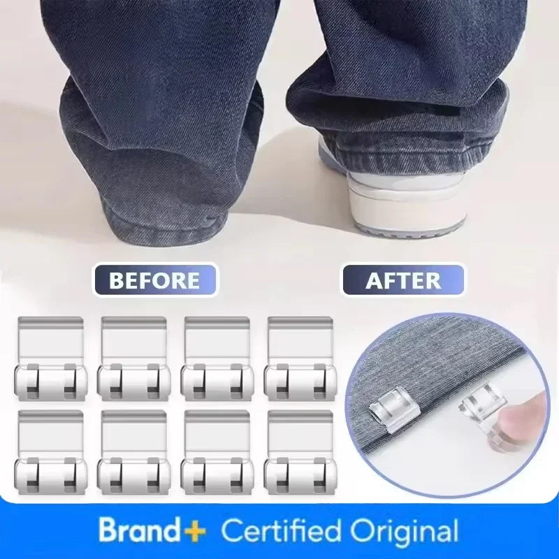 Invisible Leg Shortening Clip, Non-Slip Pants Edge Clip, Quick Fix Hem Clip, Hidden Pants Adjuster, Sewing Accessories Amagi