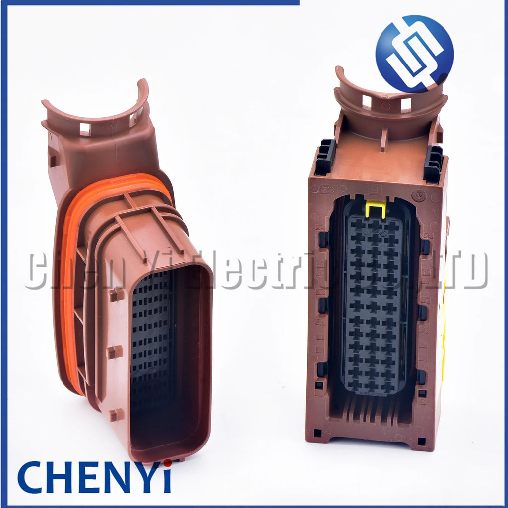 Brown 39 Pin Auto computer board ECU DCU Connector Socket Plug 6-1718323-1 6-1718325-1 1718327-1 6-1718321-3 With Pins Cover