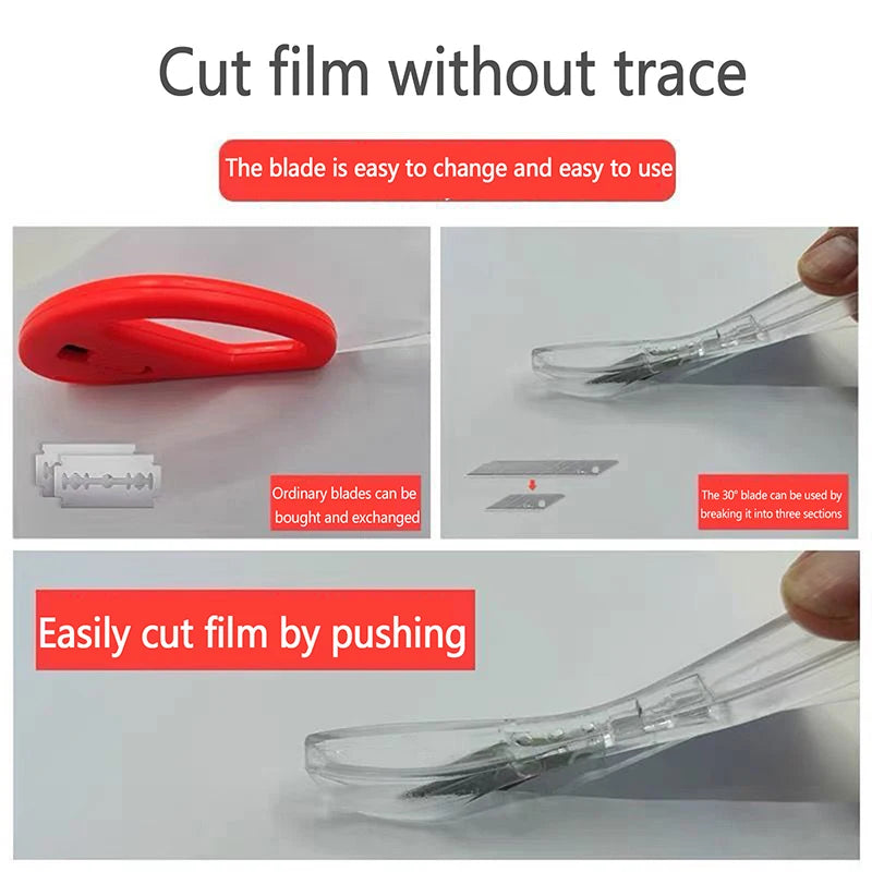 1Pc Vinyl Wrap Film Cutter Safety Paper Duckbill Knife Car Sticker Vinyl Safety Cutter Car Sticker Wall Paper Cutting Tool