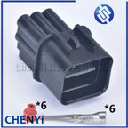 6 Pin 090 Oxygen Sensor Automotive Waterproof Connector Headlamp Fog Lamp Plug PB625-06027 PB621-06020 For Hyundai Kia