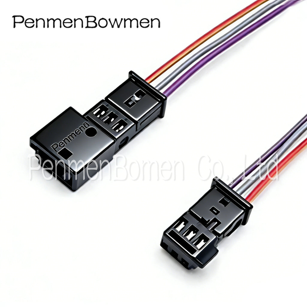 1 Set 3 Pin Car Stereo Speaker Tweeter Light Treble Electrical Cable Connectors Wire Harness Plug for BMW 1-968700-1 1C0973119B