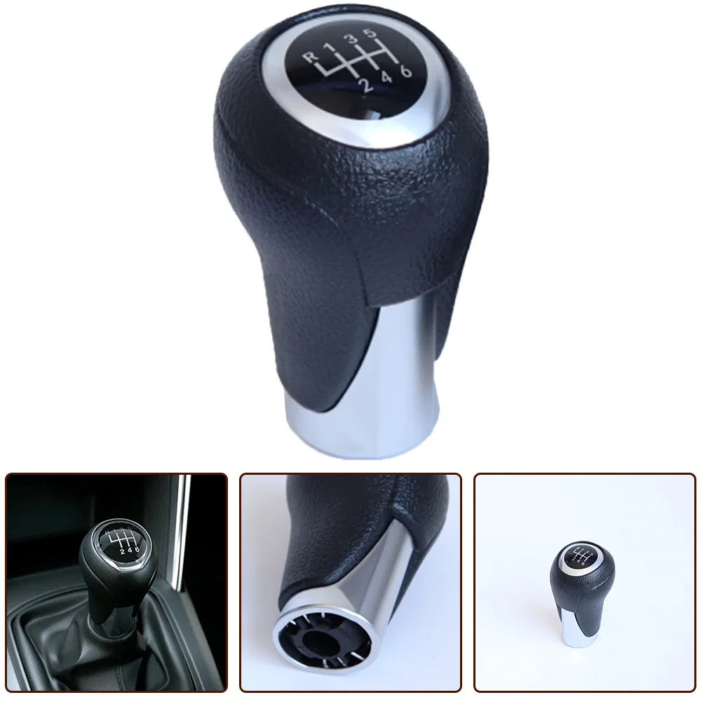 Car Gear Shift Knob FOR MAZDA 2 3 6 For CX-5 Auto Leather Gear Lever Head Shifter Manual TRANSMISSION Accessories