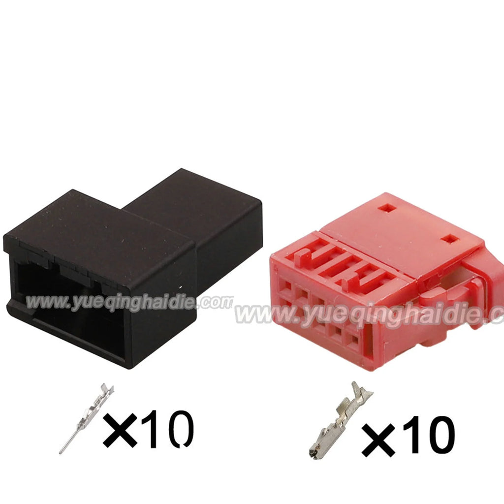 10 PIN Cable Unsealed 0.6mm Wire Harness Male Female Connector Housing Plug Connector 6R0972930A/1-1670990-2