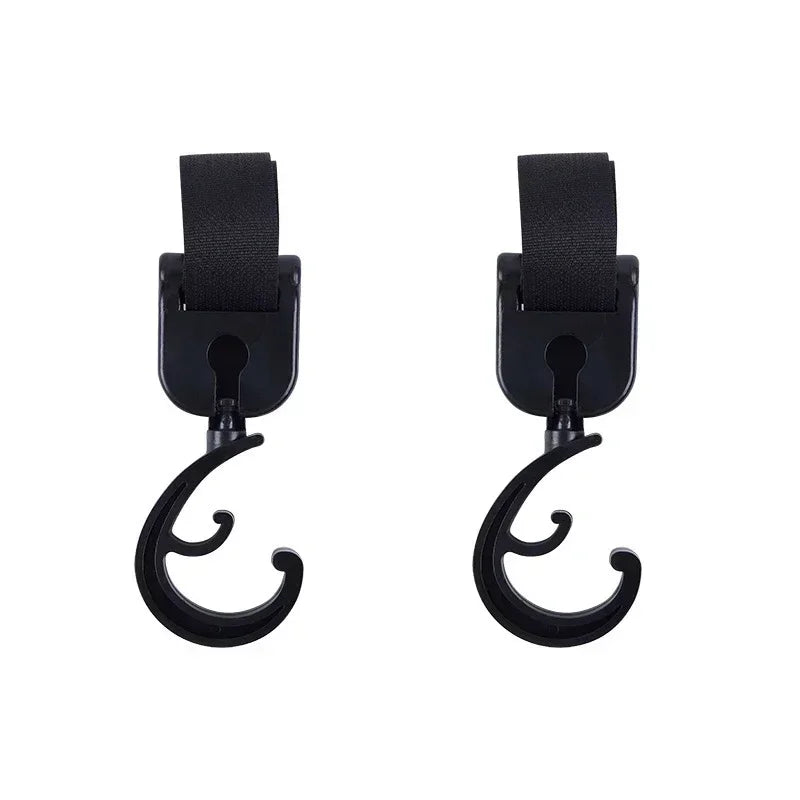 2Pcs Car Back Seat Hook Multi-function Rear Seat Headrest Hanging Hook Umbrella Holder Back Storage Interior Organizer Amagi