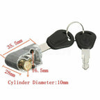 New Battery Safety Pack Box Lock W/2 Key Ignition Lock Metal For Motorcycle E-Bike Scooter Lgnition Switch Battery Safety Box