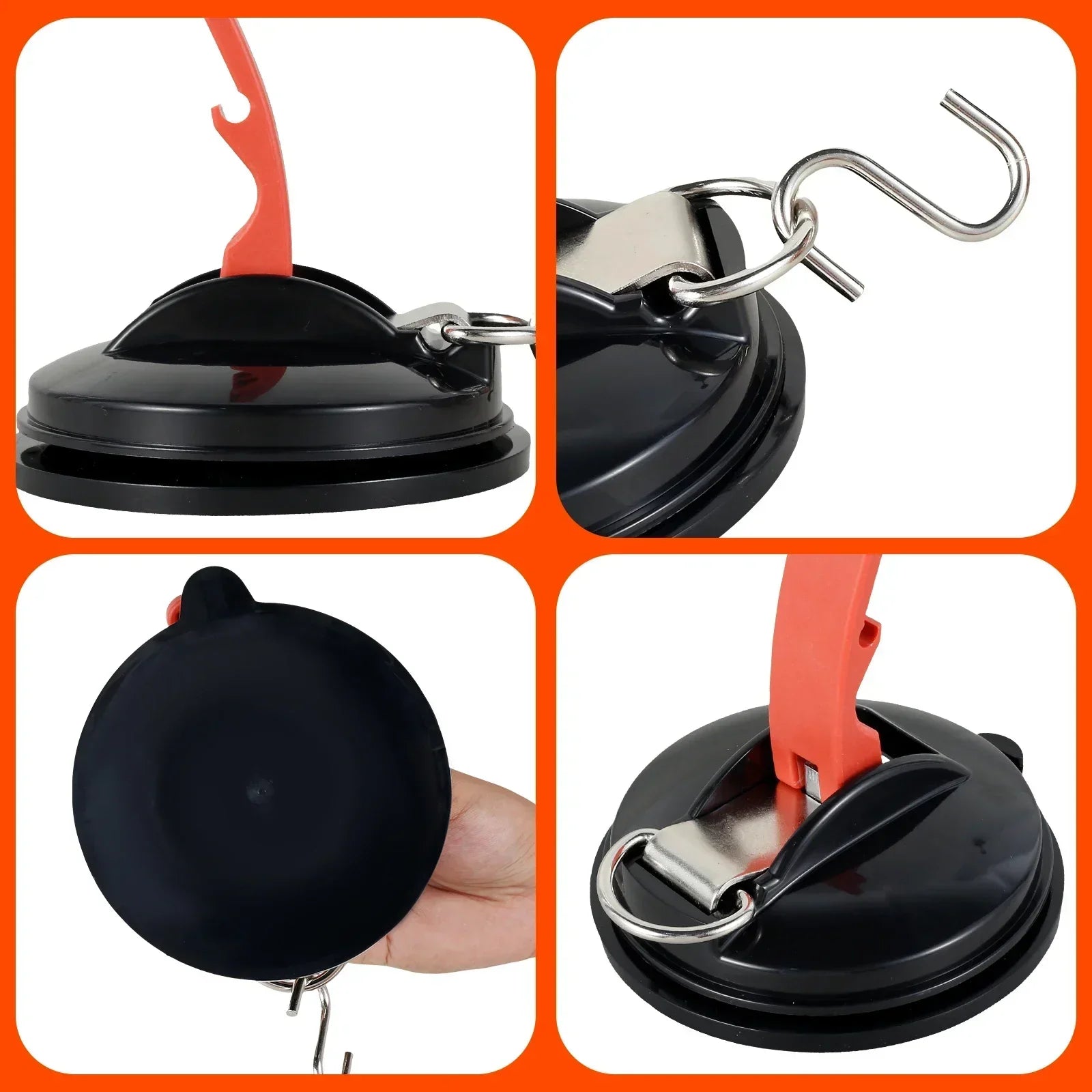 1/2/3/4Pcs Car Truck Tent Suction Multi-function Camping Tent Securing Hook Auto Accessories Vacuum Suction Cup Car Amagi