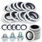 20/10PCS Car Oil Pan Drain Gasket Kit Drainage Bolt Pad Rubber Oil Drain Plug Gasket Replaceable Washer Seal Set M16