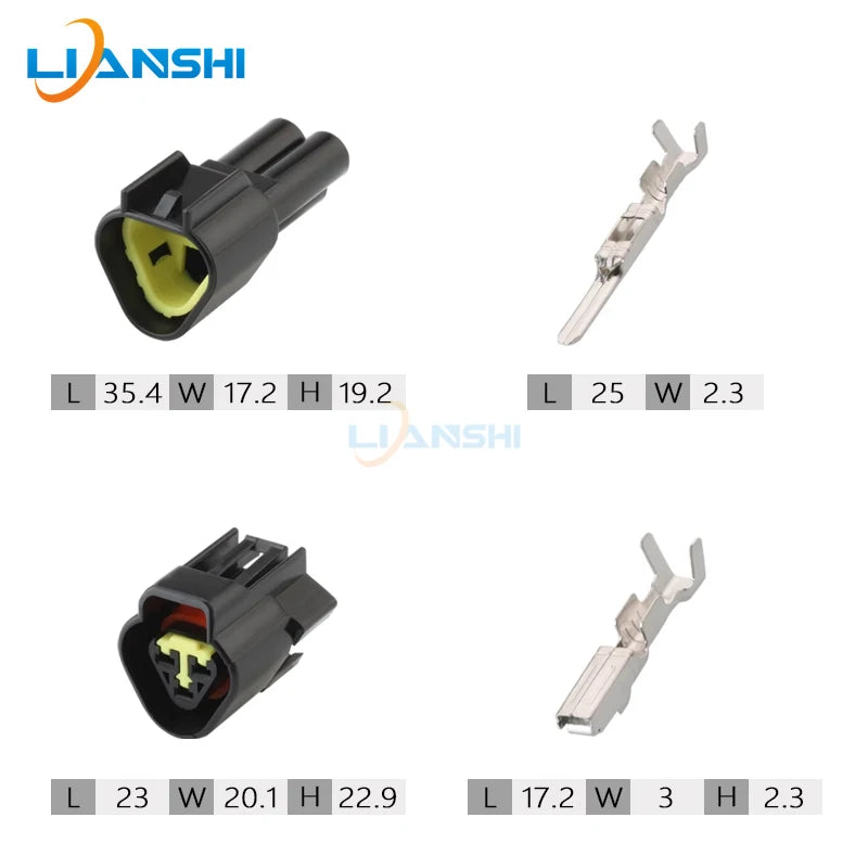 FW-C-3M-B FW-C-3F-B Automotive waterproof connector 3p connector male and female plug fitting terminal DJ7031Y-2.3-11/21