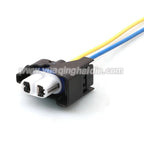 2 Pin Waterproof 2.8 mm Female Connector Car Fog Light Connector Auto Lamp Cable Plug Wiring Harness 7183-3789-30