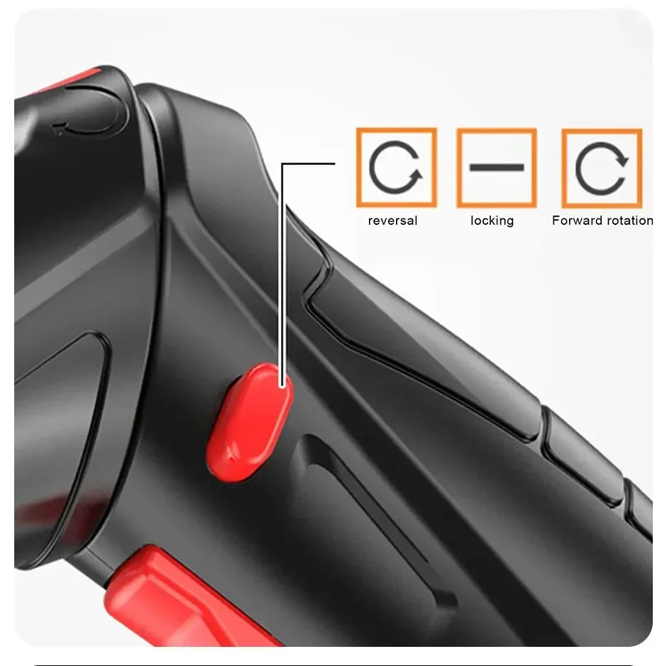 47-Piece Cordless Electric Screwdriver Kit with LED Light, Rechargeable Multifunctional Drill Driver for Home Projects