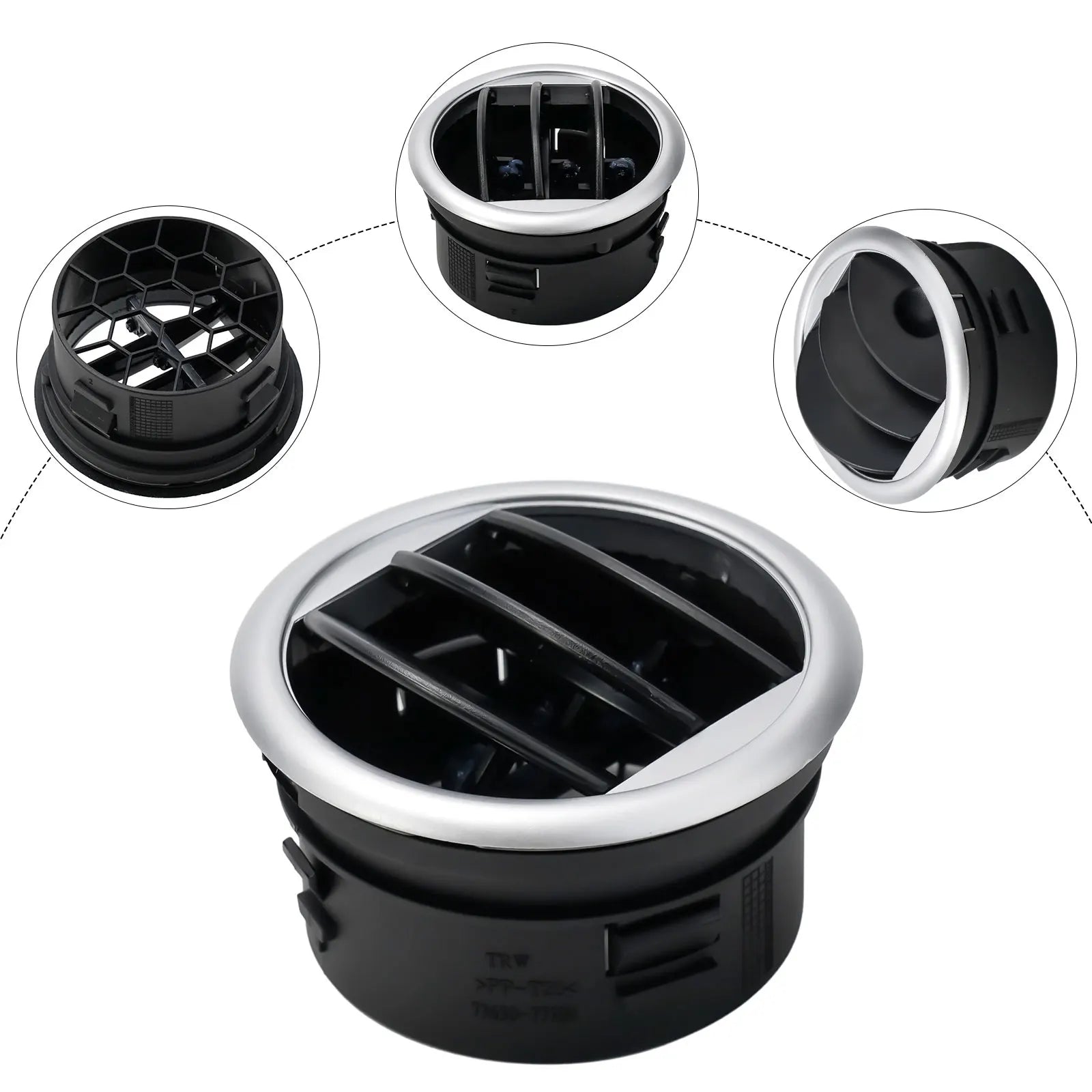 Instrument Panel Air Conditioning Outlet Replacement For Lifan 320 Black Plastic A/C Air Vent Cover Outlet Grille