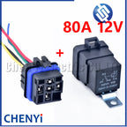 5 Pin Automotive Waterproof Wiring Connector Plug Socket 12V 24V 40A 80A relay 12077951 12065686 For Boat Auto Fan Car Relay