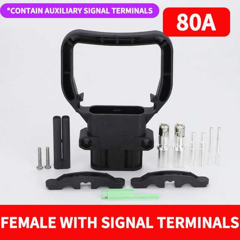 1/5/20 Sets REMA Type Connector 80A 160A 320A Electric Forklift Power High Current Battery Charger Male And Female Plugs Sockets