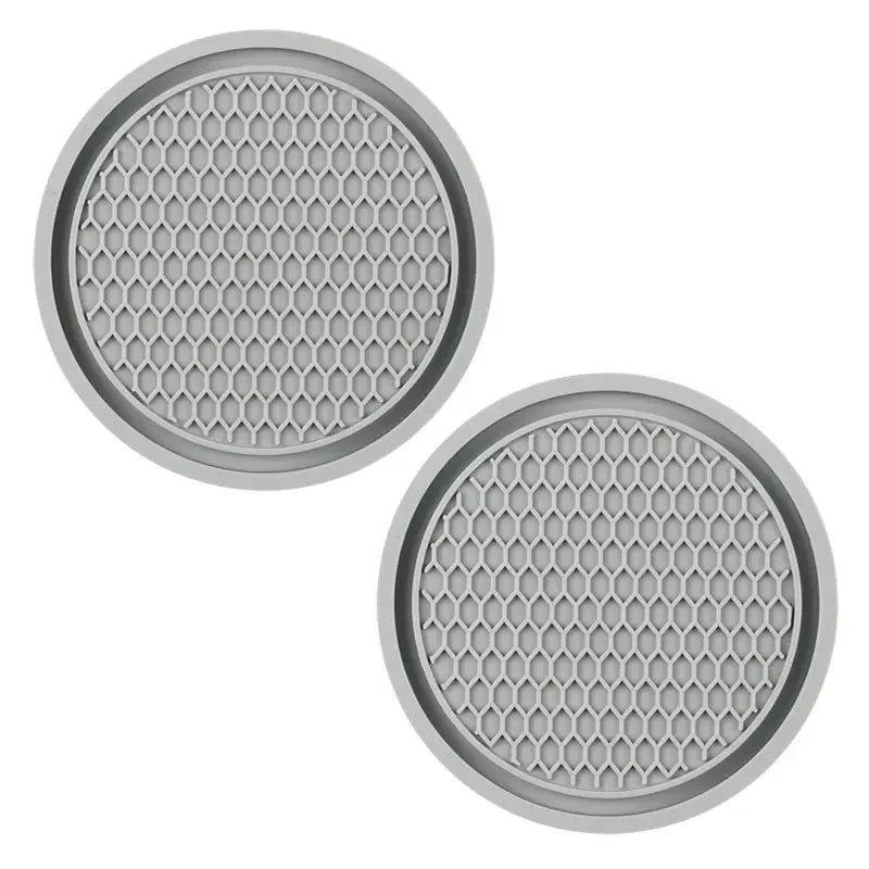 New Bling Rhinestone Cup Holder Drink Pad Interior Decoration Cute Anti-slip Round Durable Mat Coaster Heat Resi Car Accessories