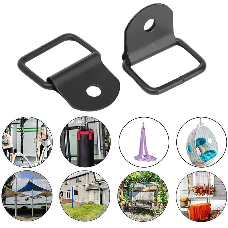 1-10PCS DRing Heavy Duty Tie Down Single Hole Iron Metal Mount Stamped Anchor Point Lashing Ring for Truck Trailer Cargo Van Kit