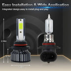 H7 H4 Canbus LED Light Bulb H1 H8 H9 H11 9005 HB3 Headlight Mini Size Design Wireless Super Bright CSP Chips 30000LM 6000K Amagi