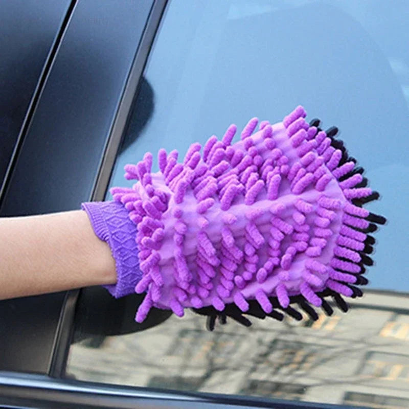 Ultra-Soft Microfiber Car Wash Gloves 20/1Pack - Double-Sided Coral Fleece Cleaning Mitts For Auto Detailing Maintenance Tools