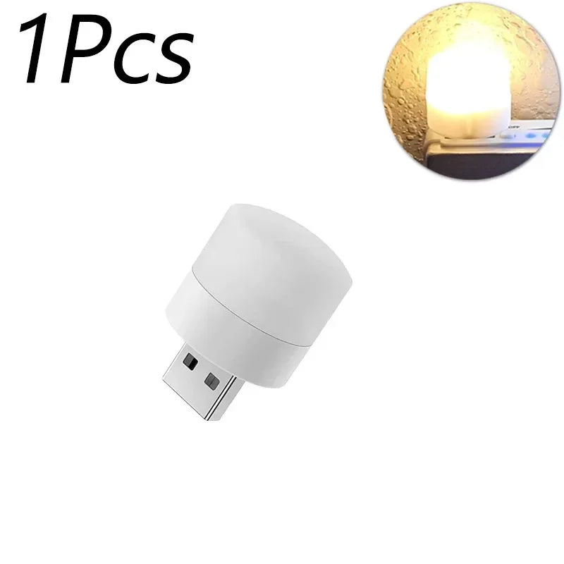 USB Night Light Portable LED Plug Lamp 1- 20pcs Warm White Eye Protection Reading LIght Lamp 5V 1W USB Plug Night Lights
