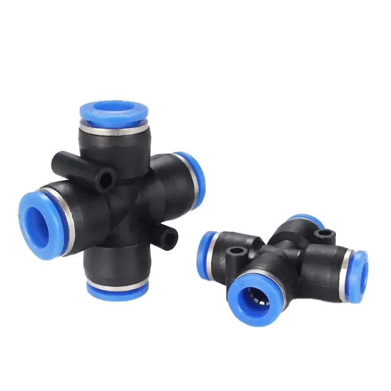 50 PCs/BOx Boxed Pneumatic Fittings PU-10/PE-10/PZA-10/PY-10/PV-10 Quick Release Connectors Kit For 4mm Plastic Hose Couplings