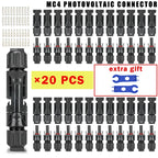 400/200/100/40/20/10 Pcs Photovoltaic Solar Connector 1000V30A Wholesale Panel Connectors Kit for PV/MC Cable 2.5/4/6mm²