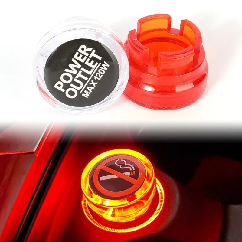 Car Cigarette Lighter Cover Universal DustProof Cigarette Lighter Interface Cover Decorations Cap Shield Automotive Lighter Caps