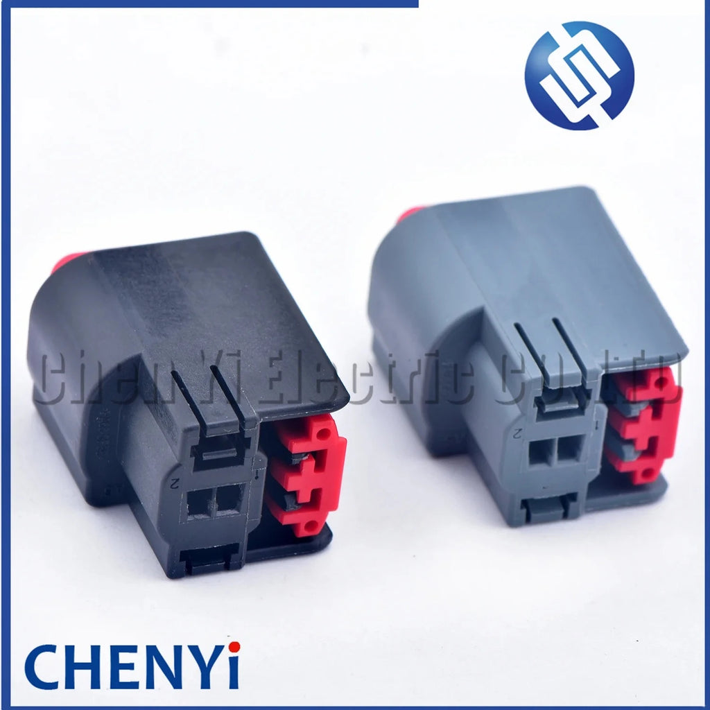2 Pin female black grey Automobile waterproof connector Car Door Wire Harness Plug 1438426-1 1438426-3