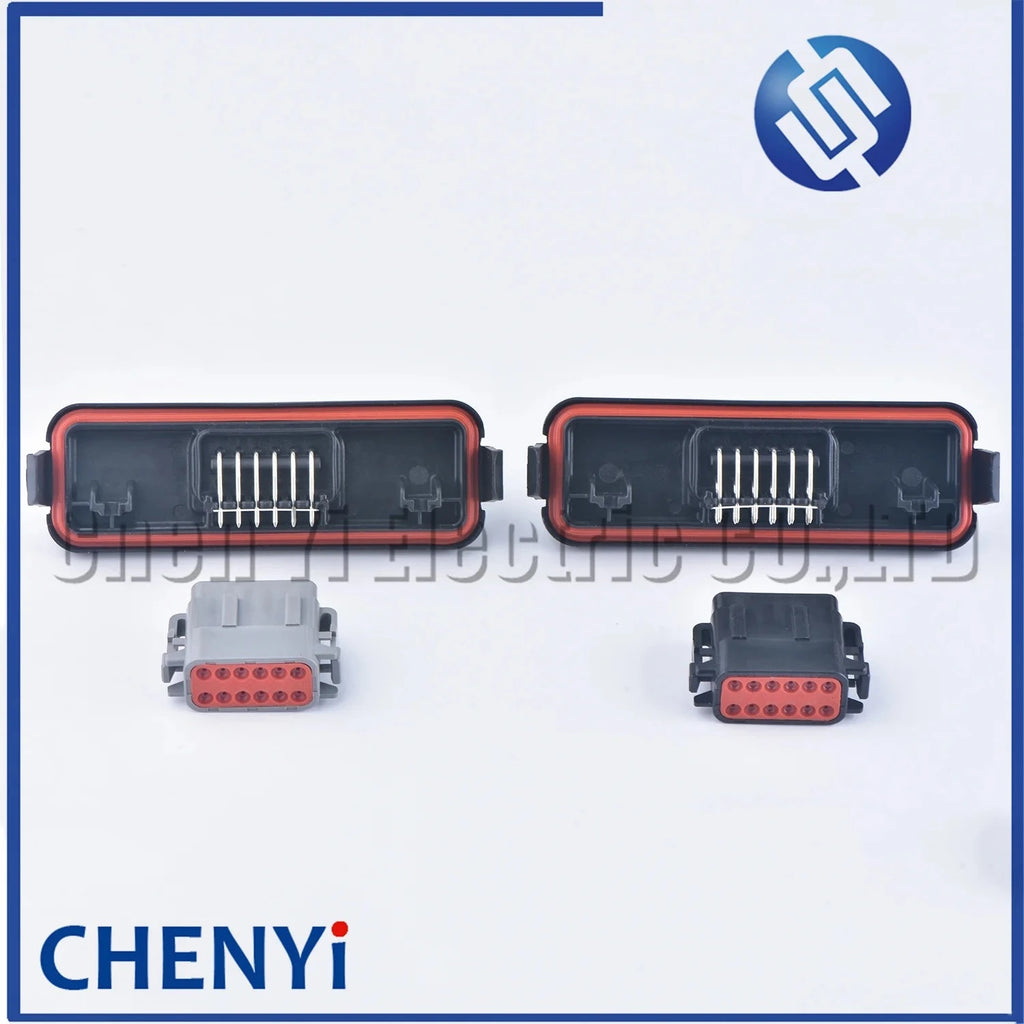 12 Pin bender seat waterproof connector PCB board plug DTM13-12PA-R008 DTM13-12PB-R008 DTM06-12SA DTM06-12SB For Deutch