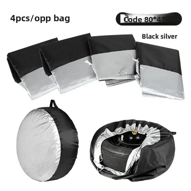 Spare Tire Cover Auto Vehicle Wheel Protector 13-19/19-23inch Case Polyester Car Tyre Storage Bags Cars Wheel Protection Amagi
