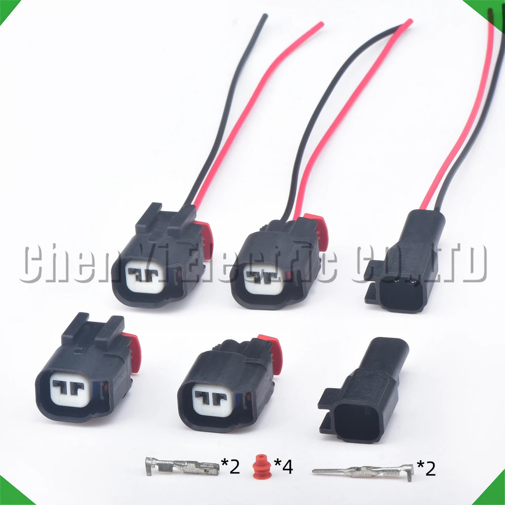 2-pin wire harness harness automobile waterproof connector ford fuel injector sensor