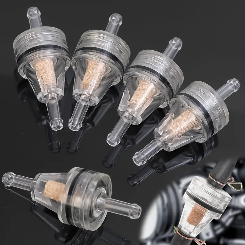 1/4pcs Motorcycle Fuel Filter Universal Gas Inline Fuel Filter Engine Inline Gasoline Filters Scooter Filter Tool for Kawasaki
