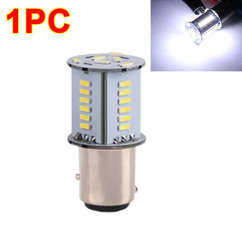 1/4pcs 1157 Strobe Brake Light Streamer BAY15D P21/5W DRL Reversing Parking Turn Signal Stop Tail Lamp for Auto Motorcycle