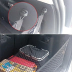 Car Mesh Pocket Hook Seat Mesh Buckle Car Interior Trunk Screw Fixing Hook Ring Universal Storage Mesh Pocket Mounting Clip