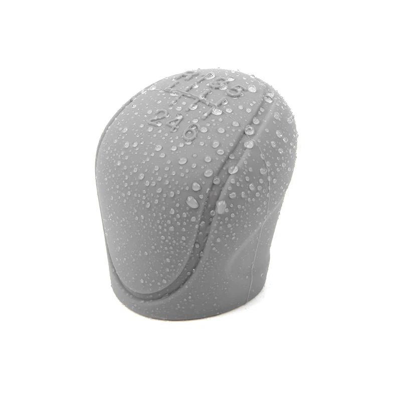 Car Silicone Gear Shift Knob Cover Gear Shift Non-Slip Grip Handle Protective Covers Manual 6-speed Car Interior Accessories