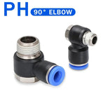 10/50/200PCS Pneumatic Straight Connector BSPT Thread, External Hex Air Hose Fitting 1/8 1/4 3/8 1/2 Inch for Air Compressor