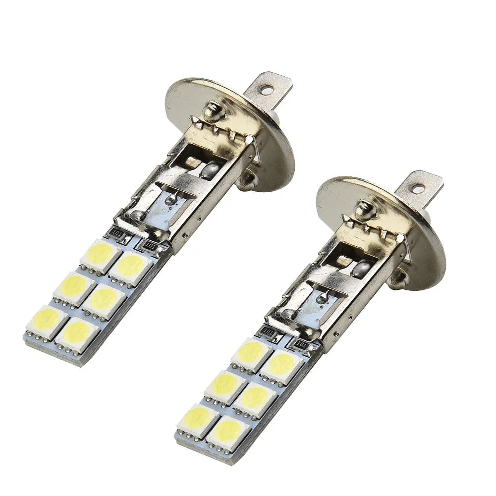 Upgrade 2PC NEW H1 6000K Super White 55W LED Headlight Bulbs Kit Fog Driving Light Voiture Wholesale Quick Delivery CSV Amagi