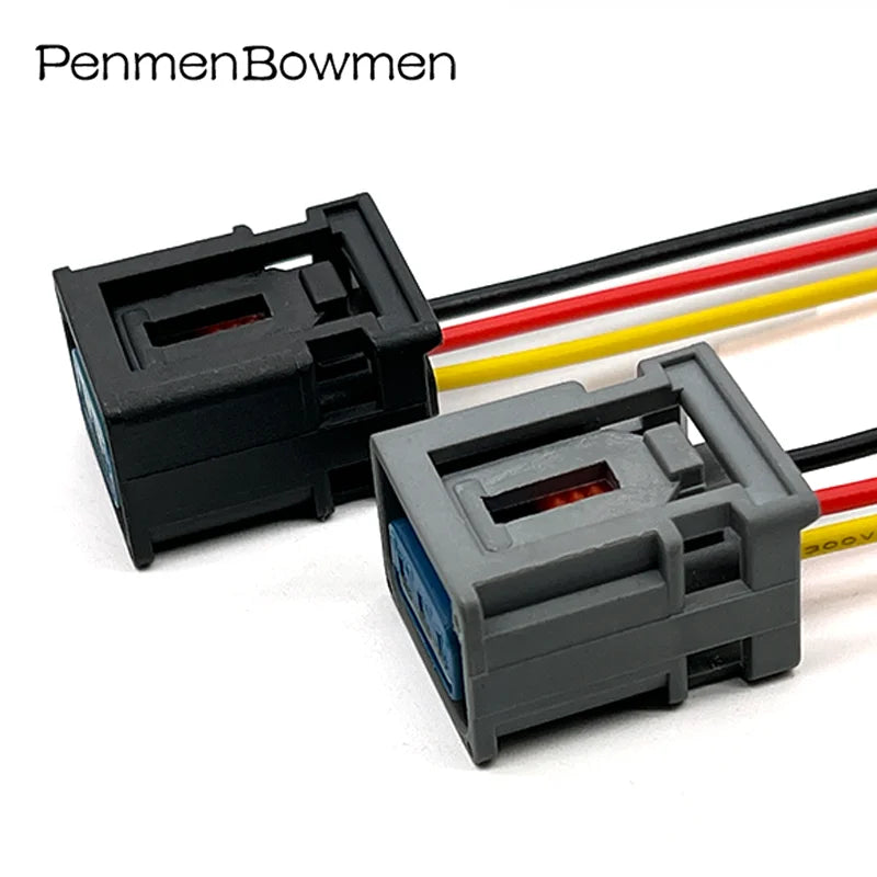 1 Set 3 Pin Car Ignition Coil High Voltage Electrical Cable Connectors Female Wire Harness Plug 1W7T-14A464-MA for Ford Honda
