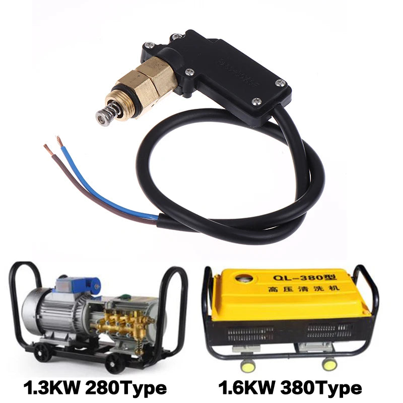 Copper Car Washer Durable Micro Switch for High Pressure Water Gun Type 280/380 Car Washer Switch Control Replacement Parts