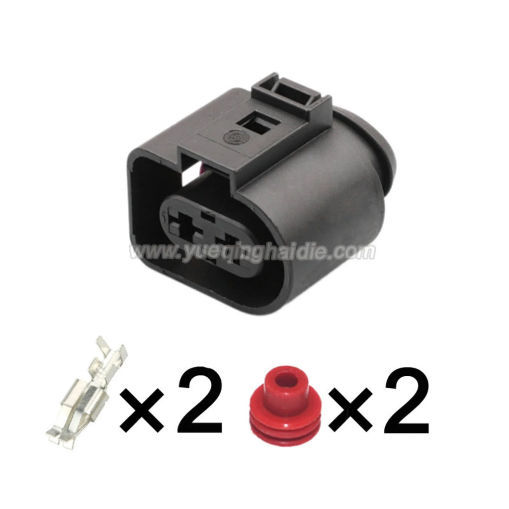 2 PIN Automotive Waterproof Fuel Injection 6.3mm Male Female Connector For VW Toyota Honda Hyundai Elantra 1J0973852 1J0973752