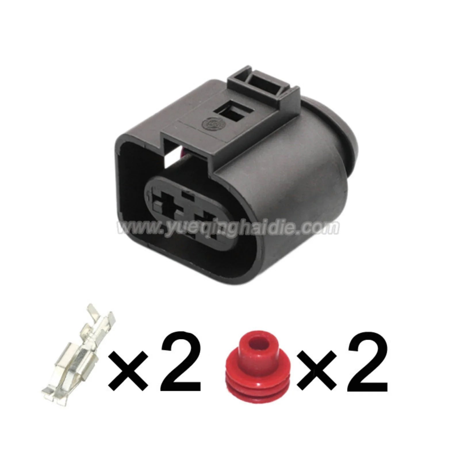 2 PIN Automotive Waterproof Fuel Injection 6.3mm Male Female Connector For VW Toyota Honda Hyundai Elantra 1J0973852 1J0973752